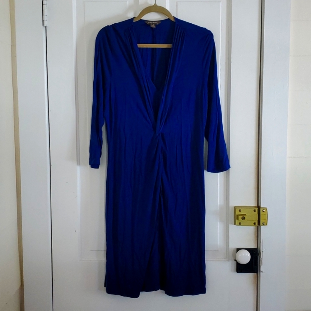 3/4 length sleeve V neck Tommy Bahama dress